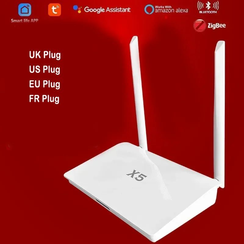 Zigbee 3.0 / Bluetooth 5.0 2-in-1 Gateway Hub X5 เราเตอร์ไร้สายสมาร์ทโฮมพร้อมการเข้าถึง 400+ อุปกรณ์