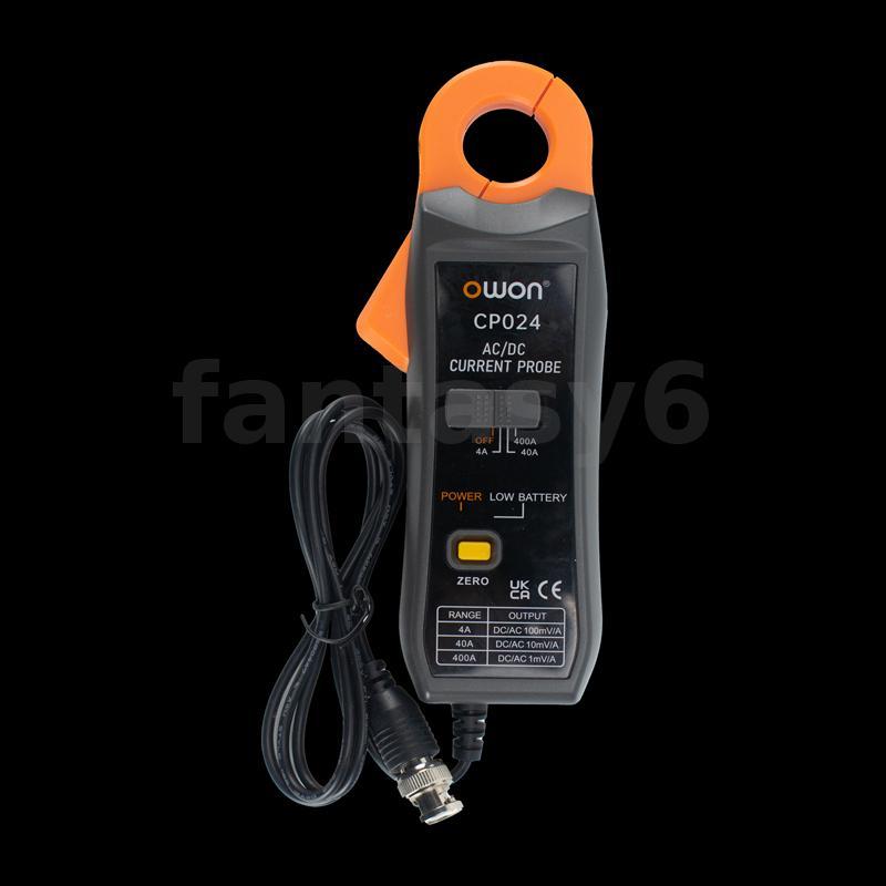 OWON อัพเกรด CP024 Oscilloscope AC/DC Current Clamp Probe เครื่องทดสอบ DC 200KHz 400A แบนด์วิดท์ Osc
