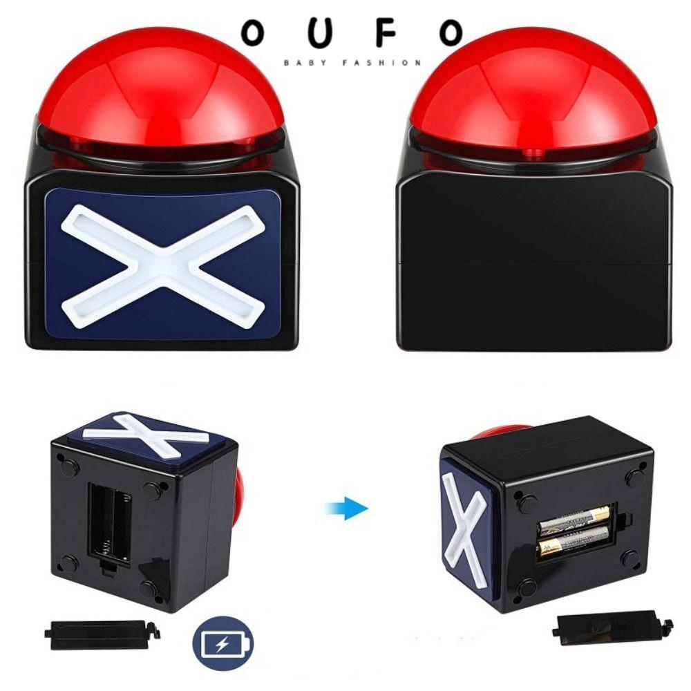 OUFO Red Game Buzzer, ABS Trivia Quiz Game คําตอบ Buzzer, ของเล่นมีเสียงพร้อมเสียง Light Talent Buzz