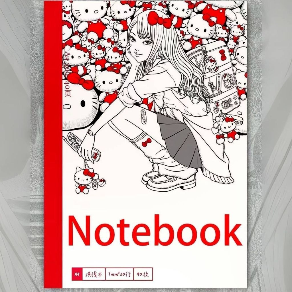 สินค้าใหม่ พร้อมส่ง Junji Ito x Sanrio|Fujiang xHelloKitty การเชื่อมโยงสินค้าสมุดบันทึกมูลค่าสูงเส้น