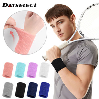DAYSEELECT กีฬาผ้าเช็ดตัว สายข้อมือยืดหยุ่นสองด้าน