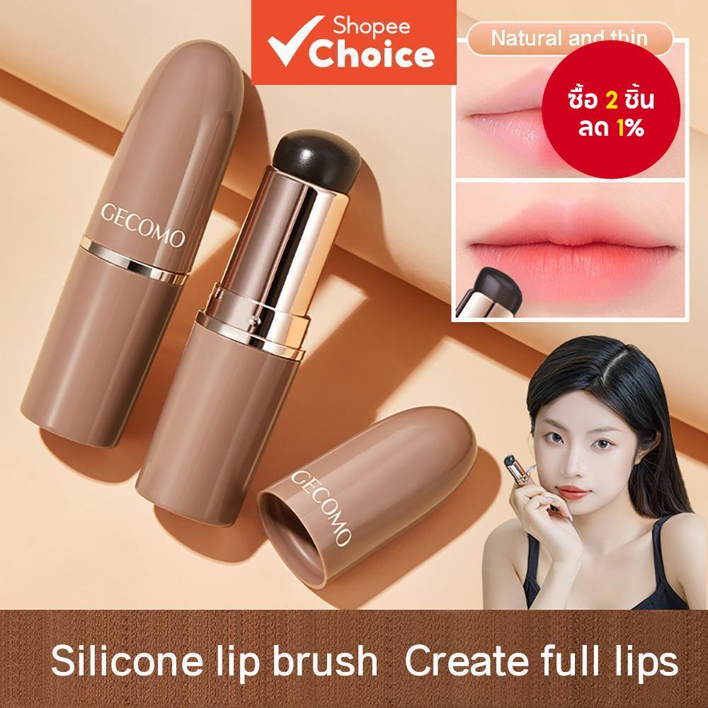 Gecomo แปรงทาปากซิลิโคนสําหรับระบายสีริมฝีปาก | แปรงแต่งหน้าลิปสําหรับแม้แต่และแอพพลิเคชั่นละเอียดบนลิปคัลเลอร์ | ซิลิโคนปลายใช้งานง่าย&สุขอนามัย | แปรงทาปากเกาหลีพร้อมความสามารถในอุดมสมบูรณ์