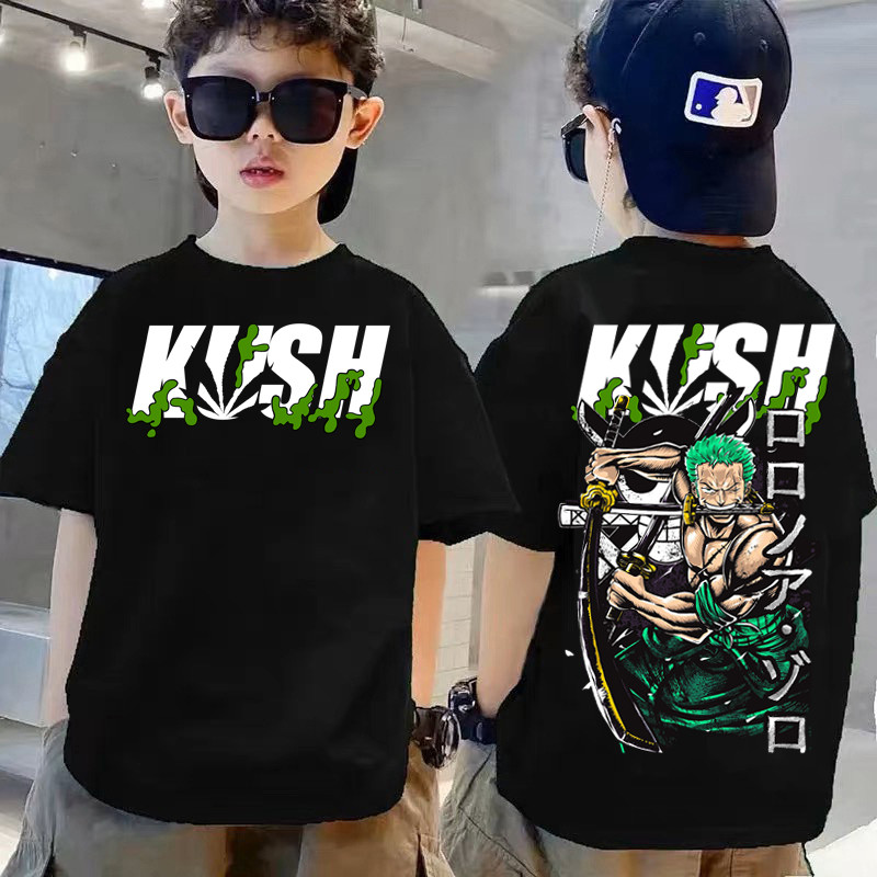 เสื้อยืดคุชสำหรับเด็ก คอตตอน แรงบันดาลใจจาก Rorona Zoro แบบ Unisex