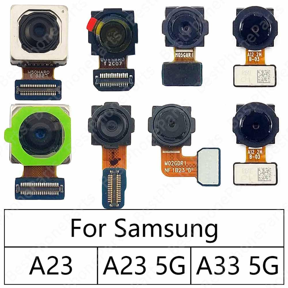 กล้องสําหรับ Samsung Galaxy A33 5G A23 A336 A235 A236 ด้านหลังด้านหลังโมดูลกล้อง Flex Cable เปลี่ยนอะไหล่