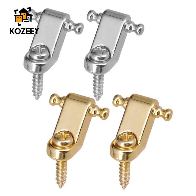 [KOZEEY] Guitar String Retainer String Tree Guide w/ Screw for Electric Guitar Silver