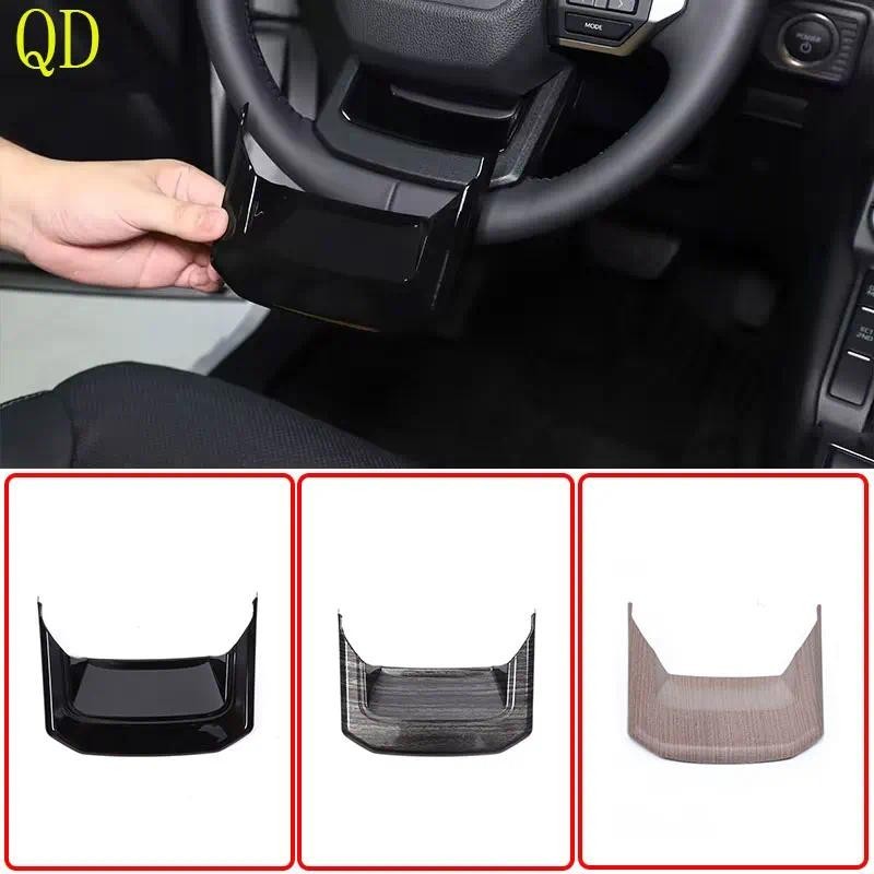 สําหรับ Toyota Land Cruiser Prado 250 LC250 2024+ ABS สีดํารถจัดแต่งทรงผมพวงมาลัยรถภายใต้สติกเกอร์ตก