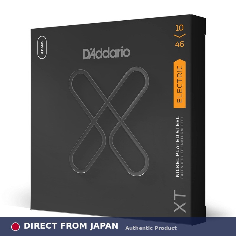 D'Addario Electric Guitar Strings XT Coated Strings Regular Light .010-.046