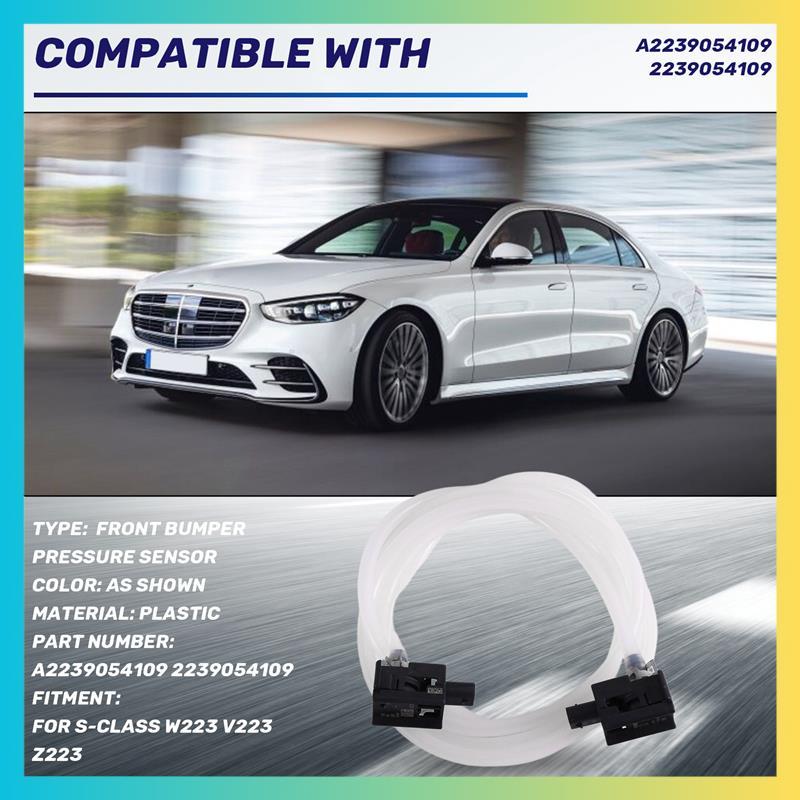 เซ็นเซอร์แรงดันสําหรับกันชนหน้ารถยนต์ A2239054109 2239054109 สําหรับ S-Class W223 V223 Z223rumstick.