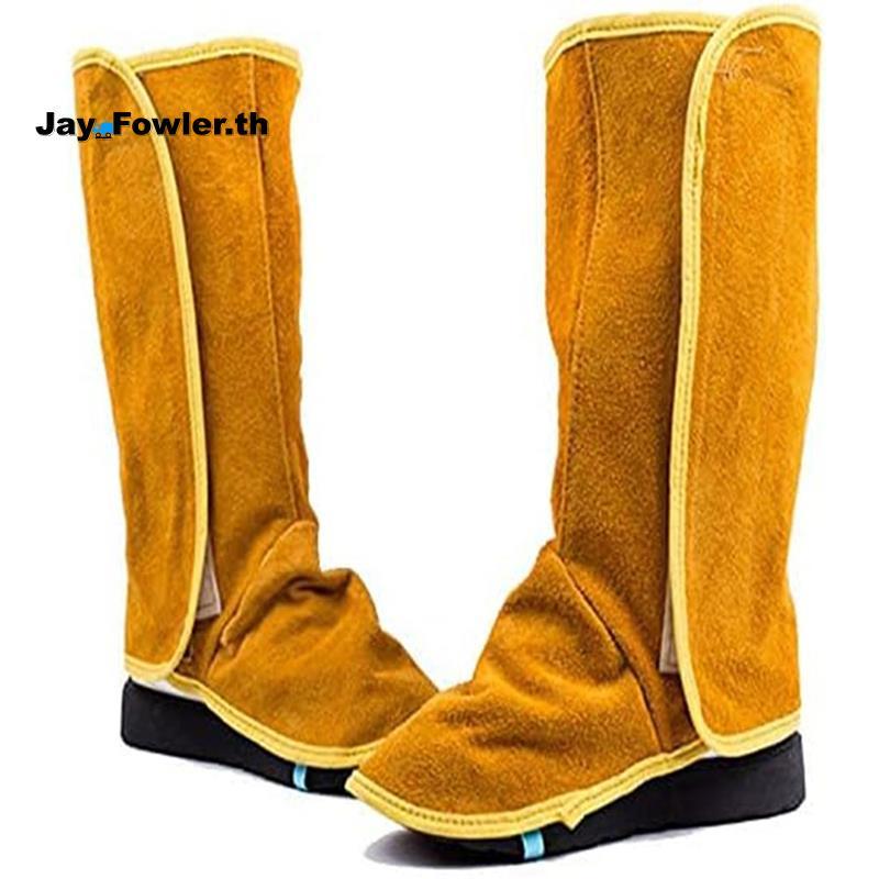 [Jay_Fower]Welding Foot Protection Boot Covers Fire Guard Safety Shoes Leggings Welder Shoe Covers W