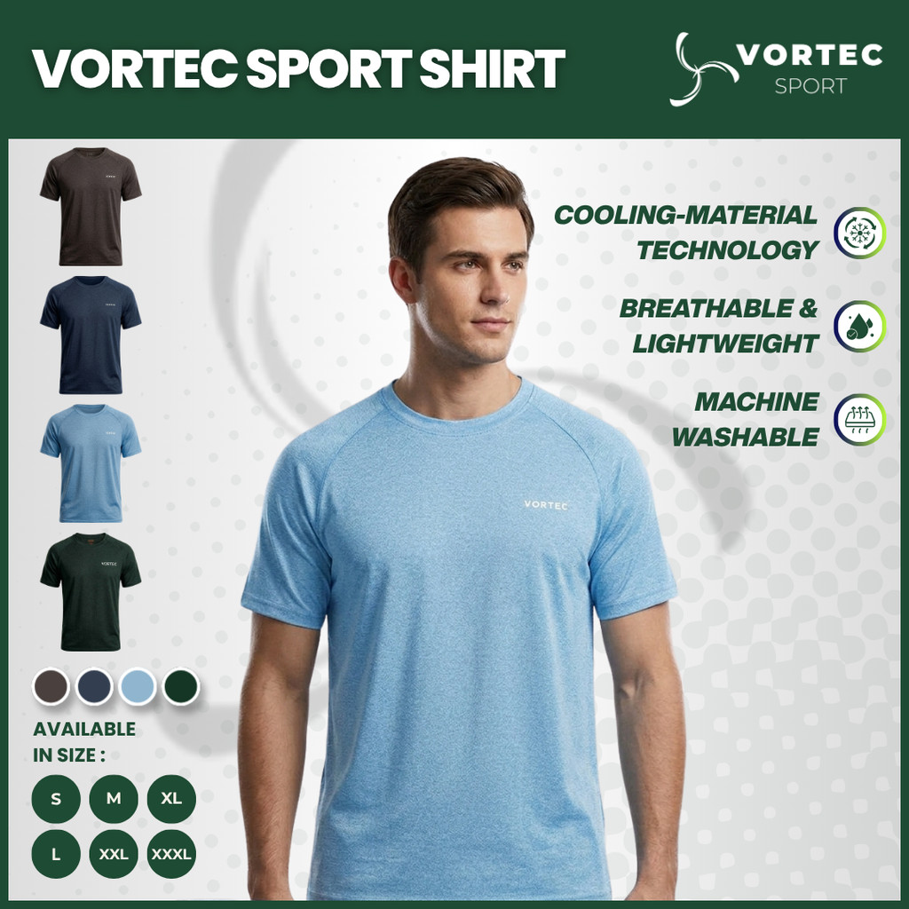 VORTEC Dry Fit Mens T-Shirt Mens Running Sportswear Mens Sports T-Shirt