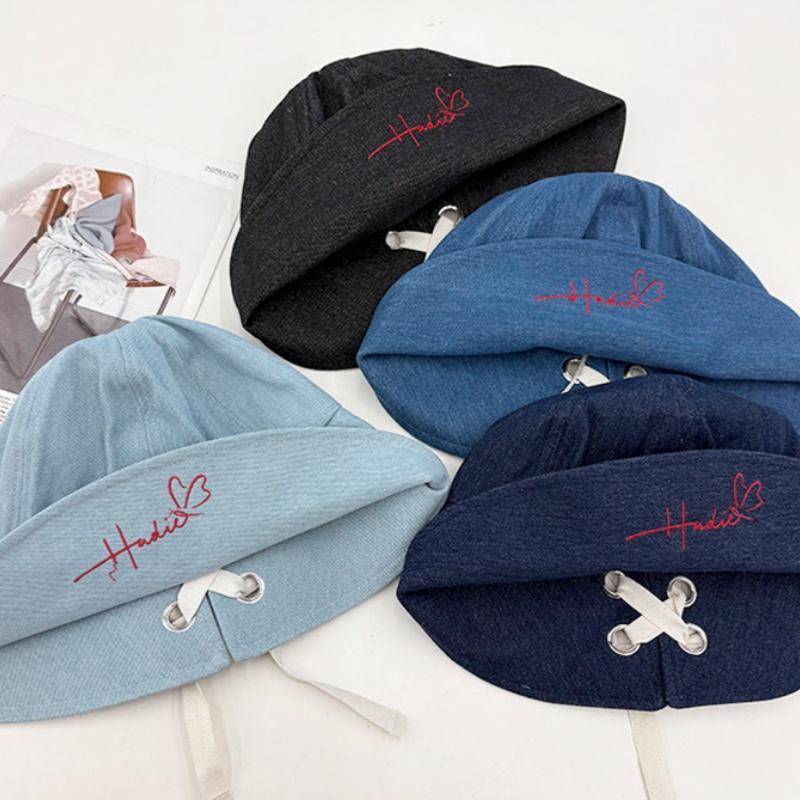 Hotcap จัดส่ง 💕หมวกทรงบักเก็ตแบบพับปีกทำจากผ้ายีนส์สไตล์เกาหลี ช่วยทำให้ศีรษะขนาดใหญ่ดูเล็กลงได้