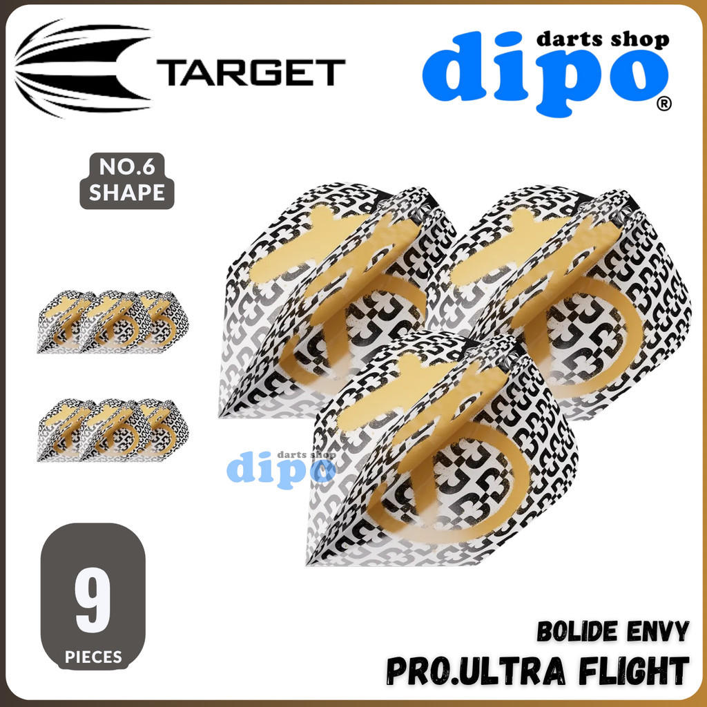 TARGET BOLIDE ENVY Pro.Ultra Flights (9 ชิ้น) (NO.6 SHAPE) - TARGET Darts Flight