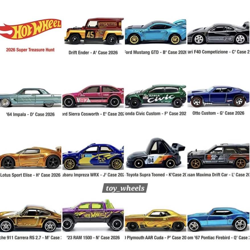 Hot Wheels STH 2026 Super Treasure Hunt *ฟรี PROTECTOR*