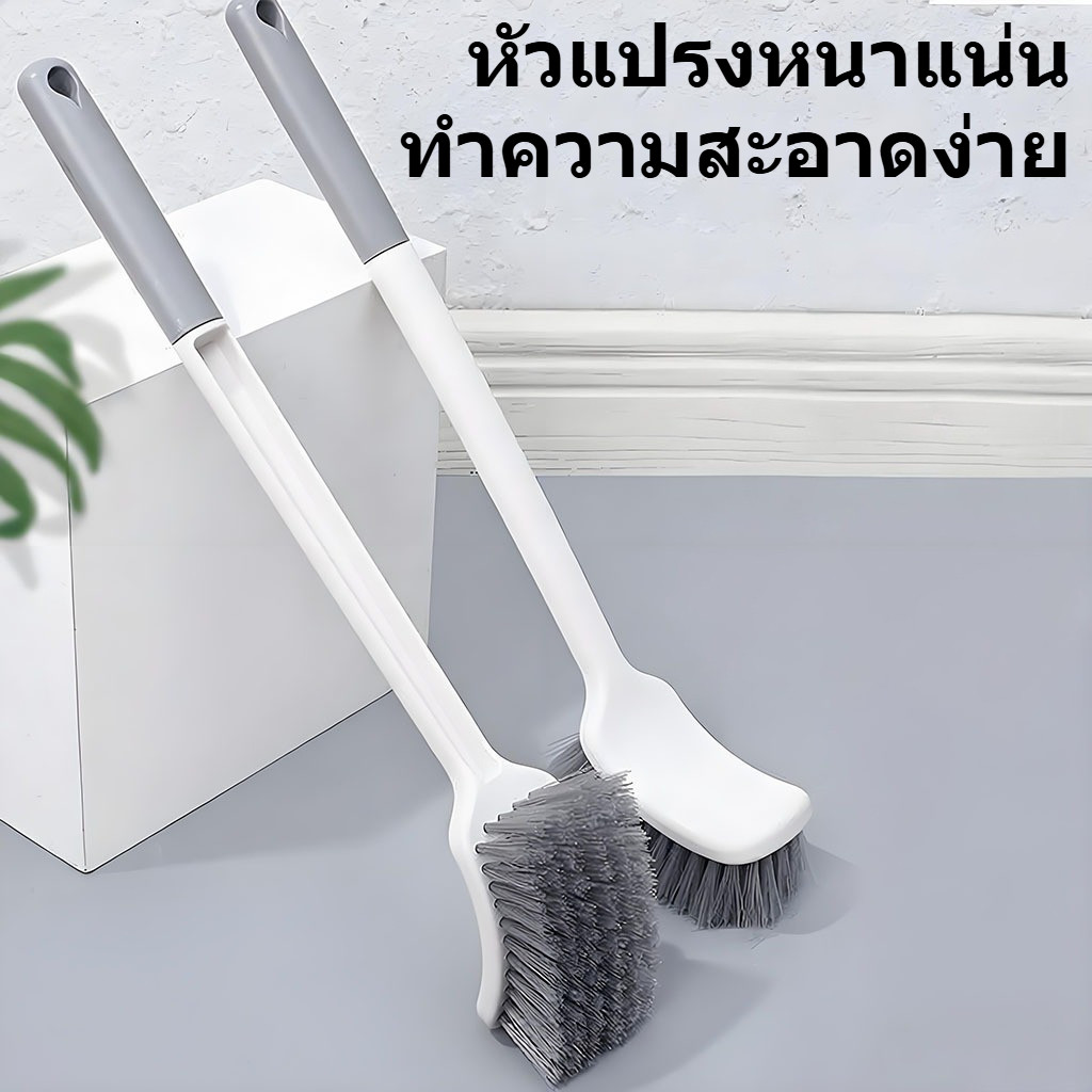 แปรงขัดห้องน้ําในครัวเรือน ผมนุ่มด้ามยาว แปรงทําความสะอาดห้องน้ําไม่มีมุมตาย ออกแบบติดผนังทนทาน