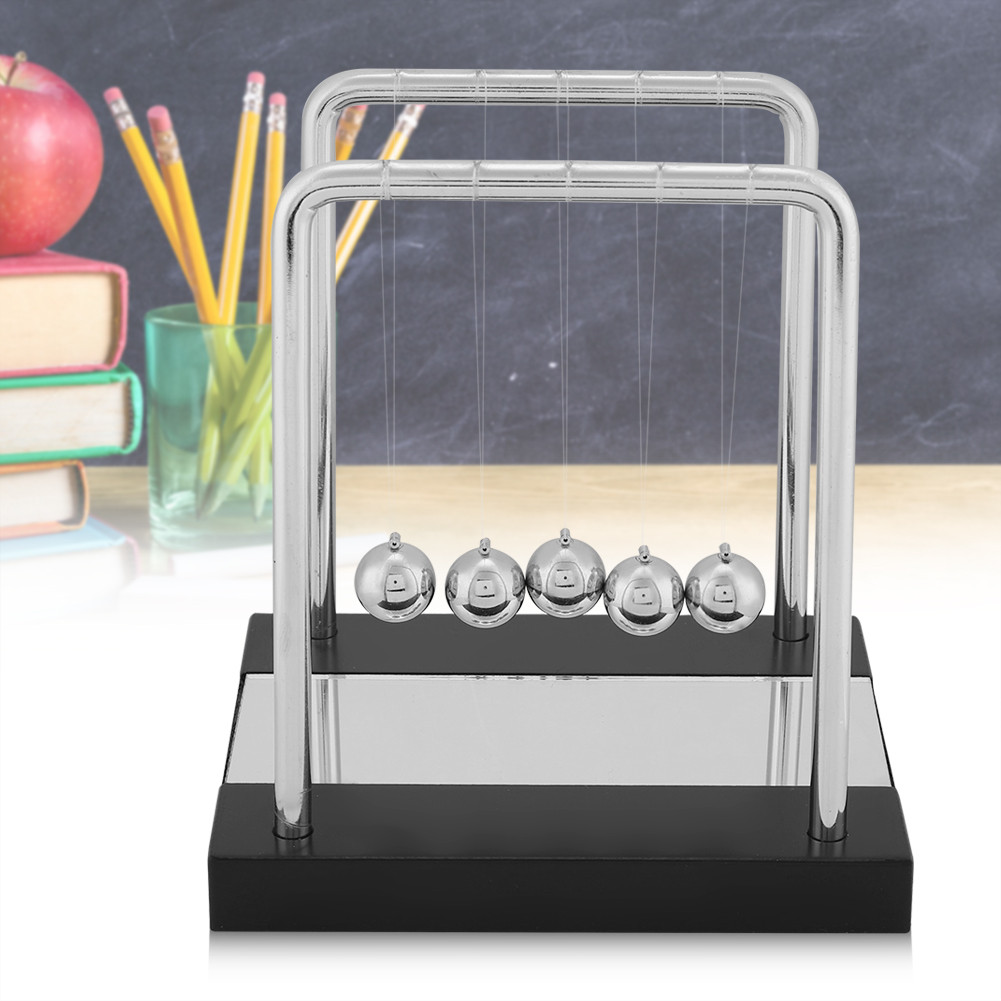 Newton s Cradle Balance Balls ฟิสิกส์วิทยาศาสตร์ลูกตุ้มเครื่องประดับของเล่นโต๊ะ