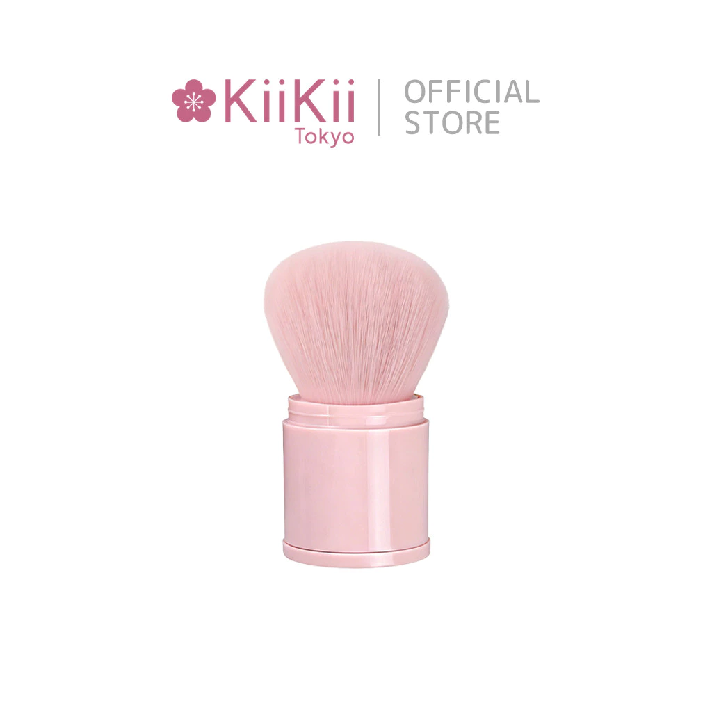 KiiKii แปรงแต่งหน้าแบบพกพา แปรงปัดแก้ม ขนละเอียด พร้อมฝาปิด ป้องกันฝุ่น เหมาะทุกใบหน้า