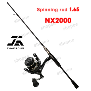 【จัดส่งด่วน】อุปกรณ์ตกปลาครบชุ1.65M / 1.8M ร็อดตกปลา Spinning Rodคันเบ็ดตกปลา เมตร เครื่องยิง 5.2:1 รอกตกปลา NX2000-3000