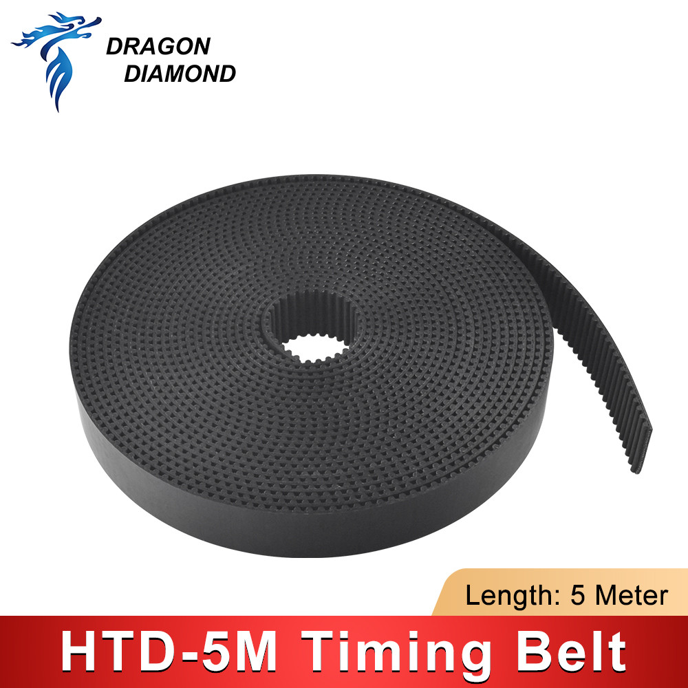 เข็มขัด HTD-5M 5/10 เมตร ยูรีเทน 15/20/30/40 มม. เกียร์ สําหรับเครื่องเลเซอร์แกะสลักตัด
