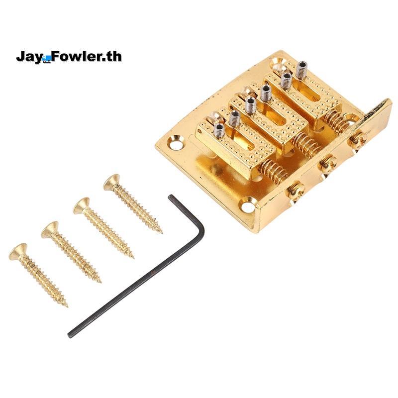 [Jay_Fower]3 String Guitar Ball String Bridge Bridge Pull String Hard Tail Guitar Bridge Tail 3 Stri