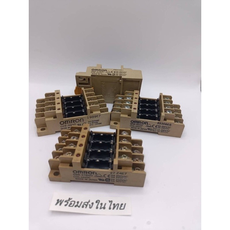 ฐานมือ2 ขายตามสภาพภาพ/ โมดูลรีเลย์พาวเวอร์ G6B-4BND G6B-47BN G6B-4CBDC24V 5V 12V G6B-47BND  เฉพาะฐาน