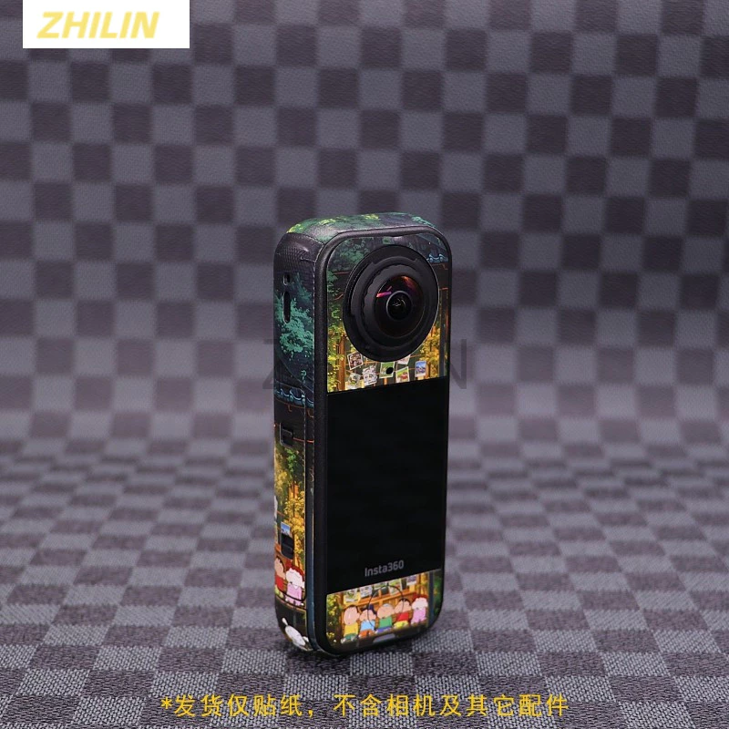 เหมาะสําหรับ Insta360 X4 Air 8K พาโนรามากีฬากล้องสติกเกอร์ป้องกันและอุปกรณ์เสริมฟิล์ม CASE thumbnail 3