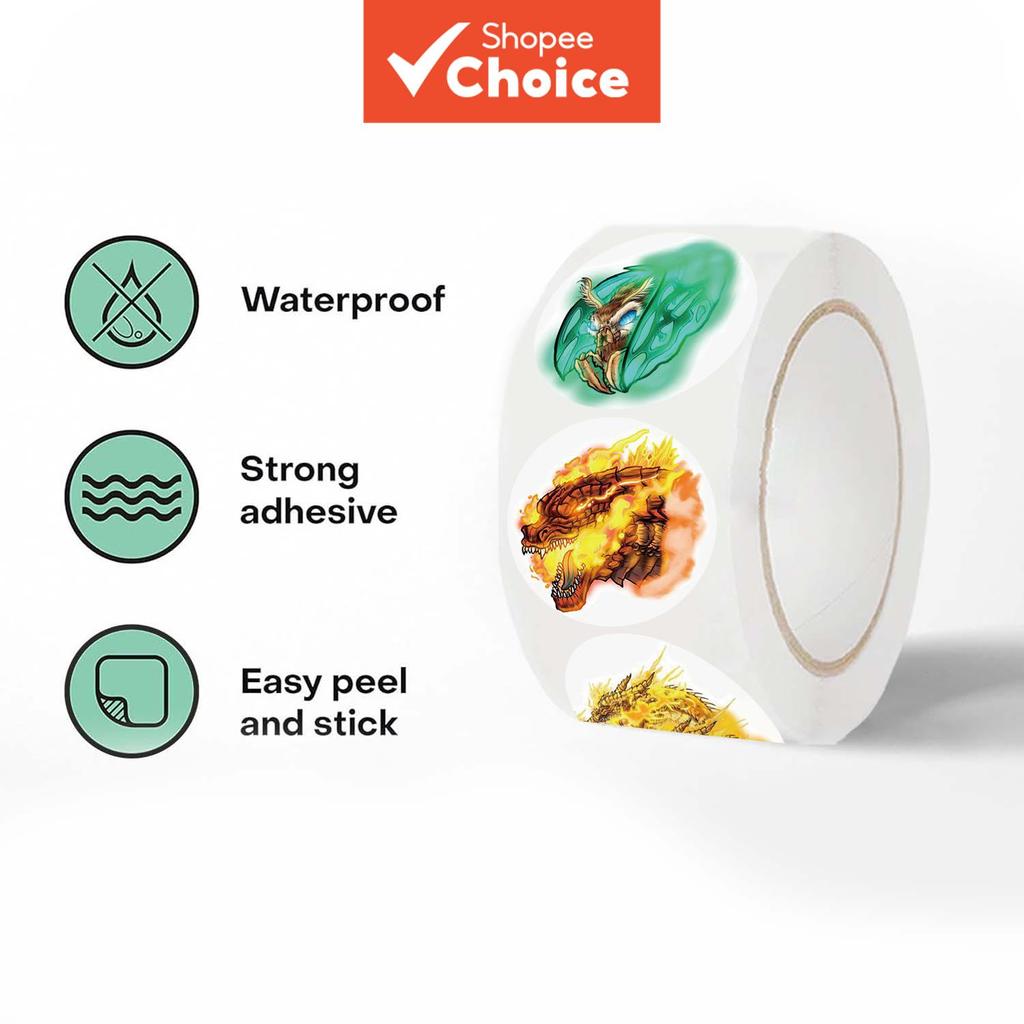 สติ๊กเกอร์แล็ปท็อป Godzilla 500 ชิ้น ประกอบด้วย 8 ลวดลายที่แตกต่างกัน เหมาะสําหรับตกแต่งกล่องเครื่อง