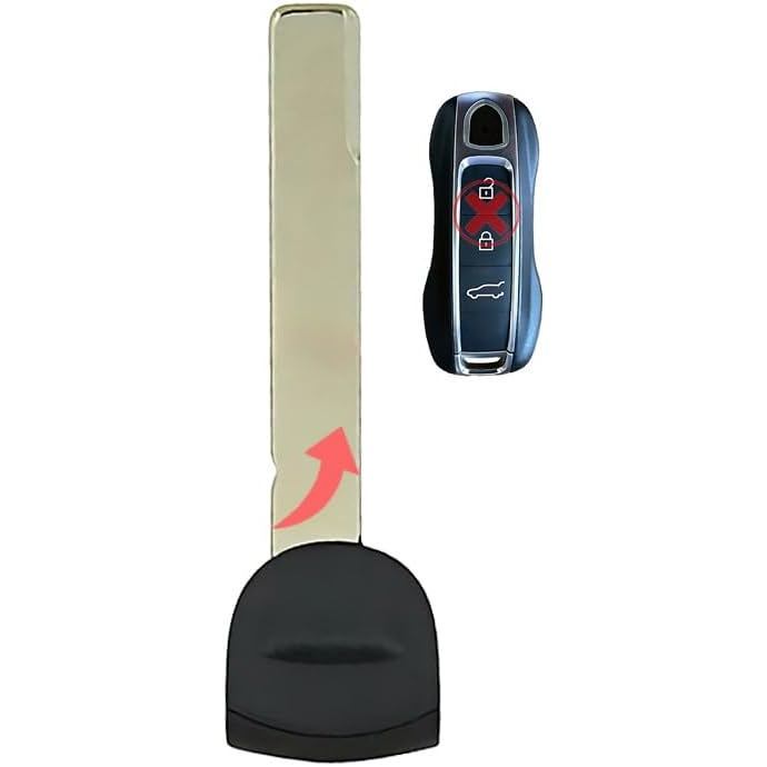 1x ใหม่เปลี่ยน Proxy Key Fob Remote Uncut ใส่ใบมีดใช้งานร่วมกับ & Fit สําหรับ Porsche - MPN IYZ-PK3-