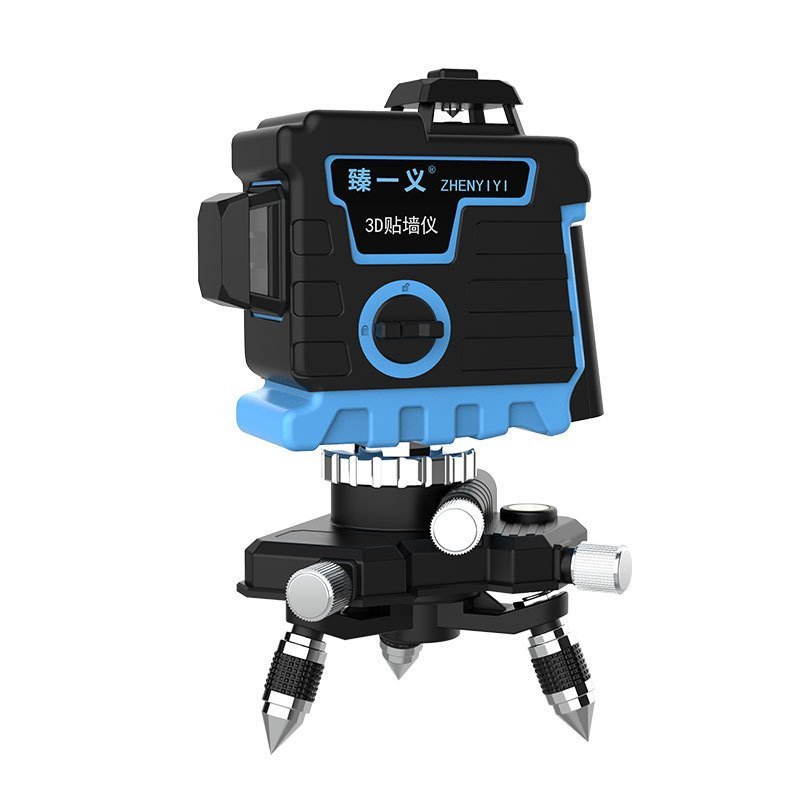 Line Projection Instrument 12 Wall-Sticking Level เยอรมนี High-Precision 3D Blue-Ray Line อินฟราเรด 