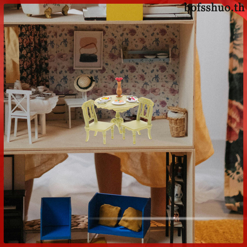ตุ๊กตา เก้าอี้เฟอร์นิเจอร์ขนาดเล็ก Minature Dollhouse ห้องนอน bosshuo