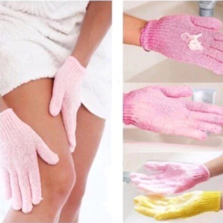 ถุงมืออาบน้ำ ถุงมือขัดผิวอาบน้ำ ขจัดเซลล์ผิวเก่า ขจัดเซลล์ผิวเก่า (สีฟ้า) 2203