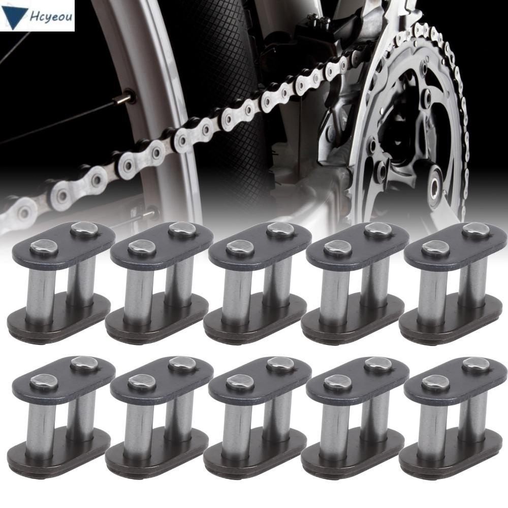 HCYEOU 10PCS Master Connecting Link,สีเทาเหล็กT8F Chain Master Link,ทนทานน้ําหนักเบาโซ่TVรถจักรยานยน