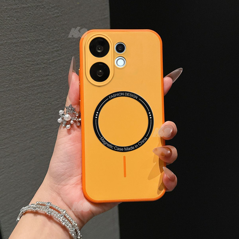 เคส Vivo V60 V70 V50 V40 5G เคส Vivo V60 V50 Lite V70 FE Vivo Y200 5G เคสแบบแม่เหล็ก สีสันสดใส รู้สึกเหมือนผิวหนัง กันกระแทก พร้อมที่ป้องกันเลนส์กล้อง ฝาหลังแข็งด้าน ป้องกันรอยนิ้วมือ เคสโทรศัพท์เรียบง่าย