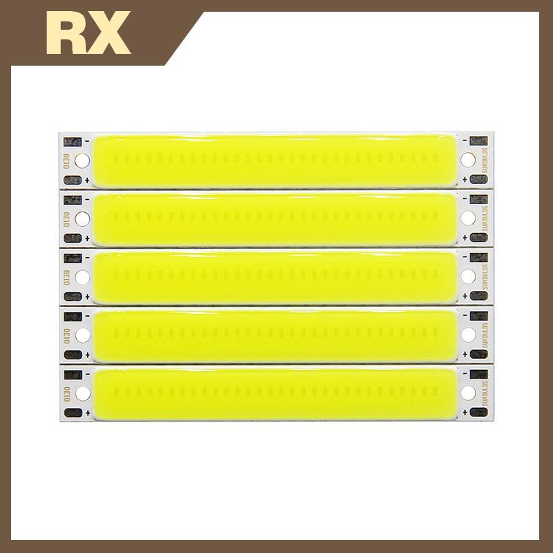 ขายร้อน 3V 3.7V 60 มม.8 มม.LED COB Strip 3W Warm Cold สีขาวสีฟ้าสีแดง COB ไฟ LED แหล่งสําหรับ DIY โค