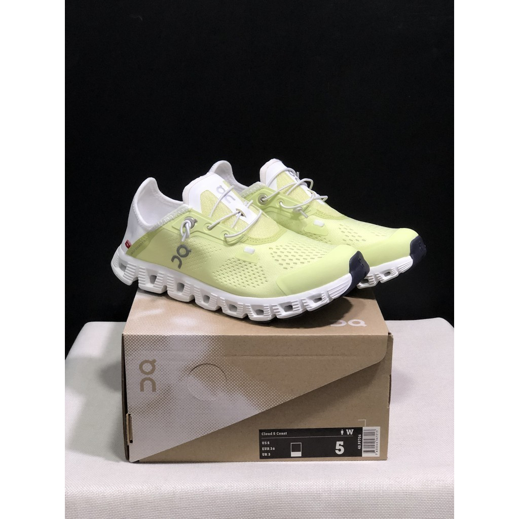 รองเท้าวิ่ง On Running Cloud 5 Coast สำหรับทั้งผู้ชายและผู้หญิง น้ำหนักเบาที่มีการระบายอากาศดี รหัสส