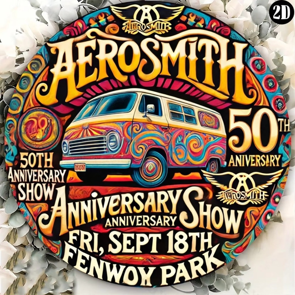 CIFbuy 50th Anniversary 2D ป้ายอลูมิเนียมฉลองตกแต่งผนังสําหรับโฮมออฟฟิศห้องนั่งเล่นห้องครัวไอเดียของ