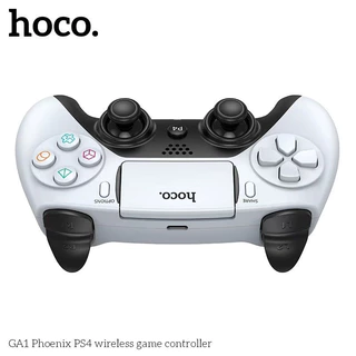 Hoco จอยเกมไร้สาย สำหรับPS4 / PS5 / PC เชื่อมต่อหูฟังได้ Wireless gaming controller hc6