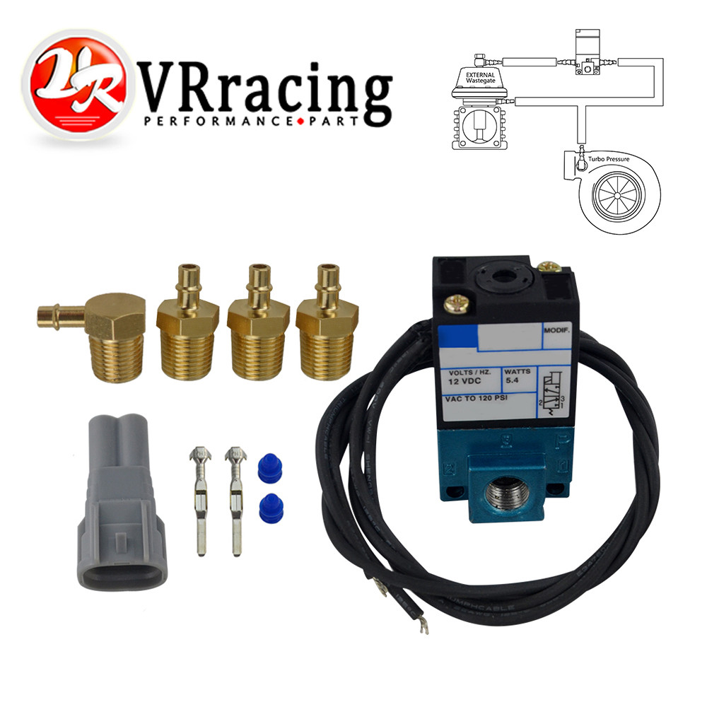 VR VR ECU 3 Port Electronic Turbo Boost Control Solenoid Valve 12V 120PSI 5.4WATTS VR-ECU00