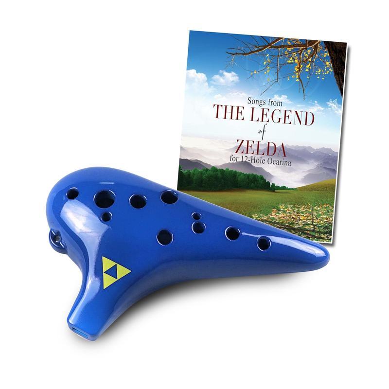 ใหม่ 12 หลุมพลาสติก Zelda Tenor Ocarina ใน C Major พร้อม Zelda Songbook