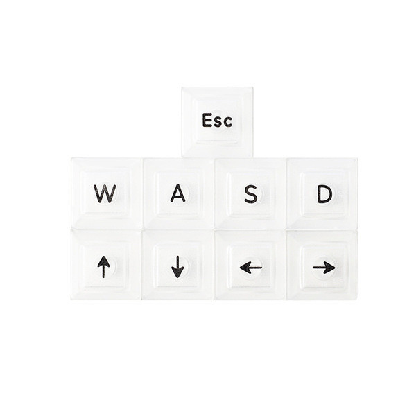 คีย์แคปไทย keycap คีย์แคป DSA7.42 มม.ความสูงวัสดุ ABS โปร่งใส esc + ทิศทาง Key Cross Chrysanthemum ป