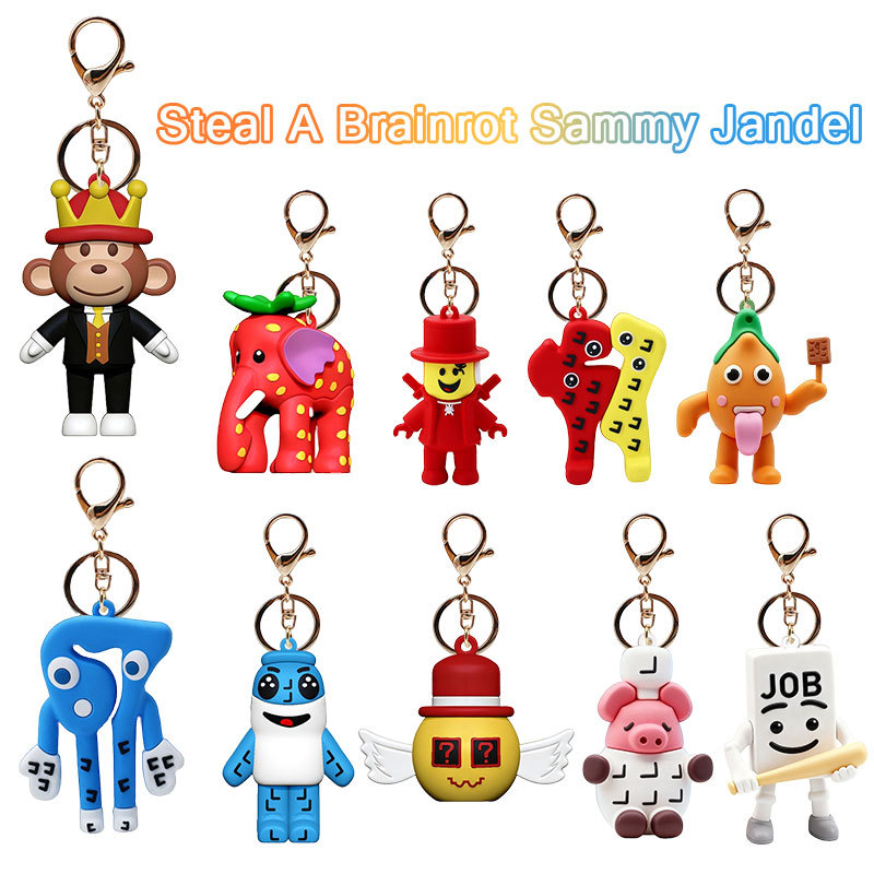 พวงกุญแจขโมยสมอง Sammy Jandel Roblox ของเล่นของขวัญวันเกิดสําหรับแฟนเด็กชายและเด็กหญิงเด็กของขวัญคริ