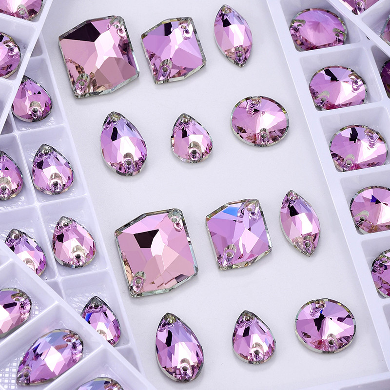 Vitrail คุณภาพสูงเย็บคริสตัล Rhinestones แบนกลับหินแก้วสําหรับ DIY Craft เย็บปักถักร้อยชุดแต่งงานเสื้อผ้า