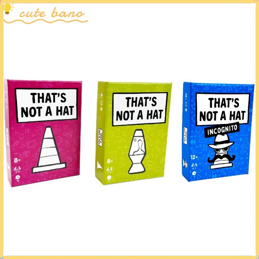 BANO Thats Not a Hat Game, Extended Unique Design Happy Party Game, 3-8 Players Party Game Set เวอร์