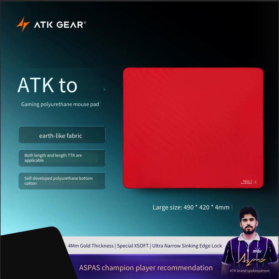 แผ่นรองเมาส์สําหรับเล่นเกม ATK GEAR Lie Polyurethane