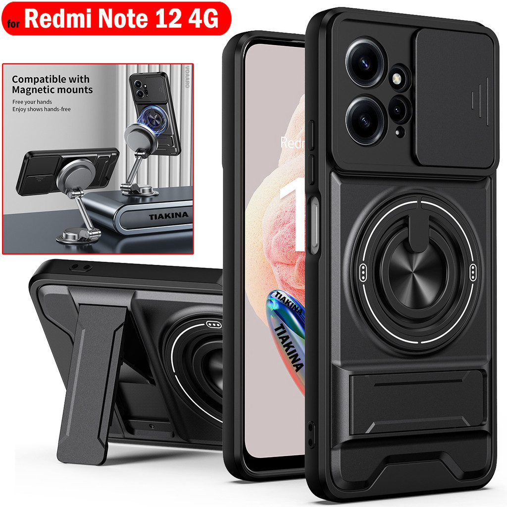สไลด์เลนส์ Funda สําหรับ OPPO Realme GT 7 5G กรณีหมุนแหวนแม่เหล็กสําหรับ Realme GT 7T 5G กรณีพับ Kickstand เกราะ Capa