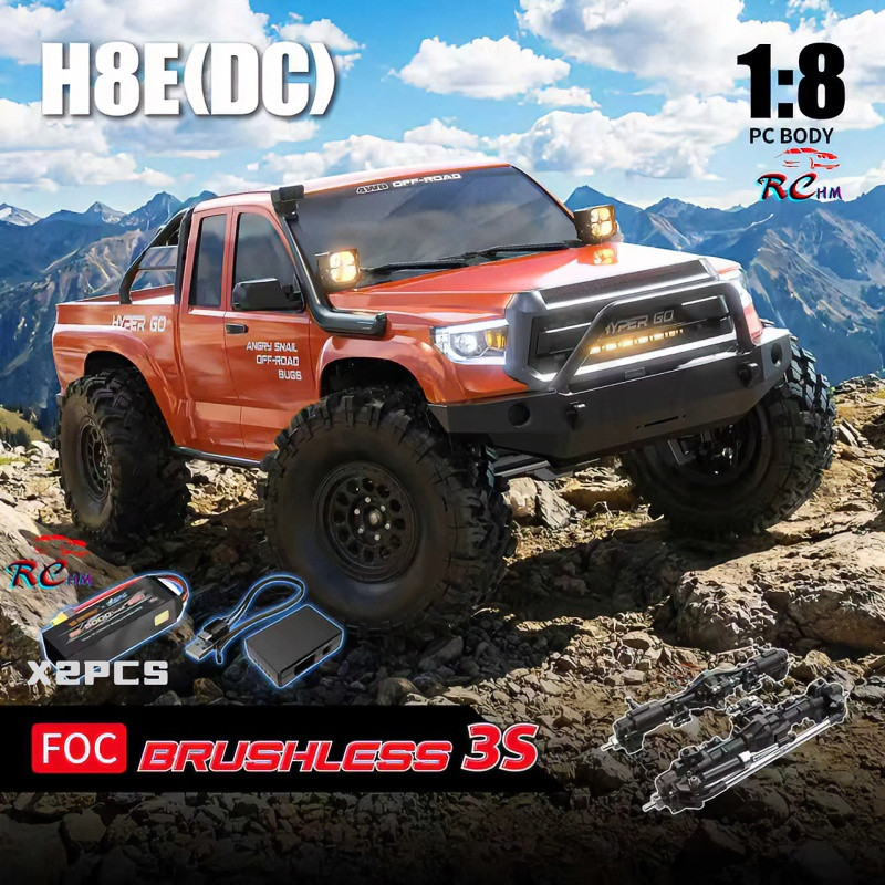 MJX Hyper GO H8E ALLROCK Series Brushless RTR 1/8 RC รีโมทคอนโทรลไฟฟ้ารุ่นรถ Crawler ผู้ใหญ่เด็กของเ