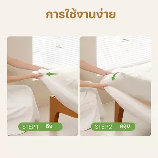 ฝาครอบกันฝุ่นโปร่งใส พลาสติกคลุมที่นอน กันน้ำ วัสดุหนาพิเศษ ใสแบบยืดหยุ่น ตกแต่งห้องนั่งเล่นและเตียง มียางยืดรัดรอบถุง