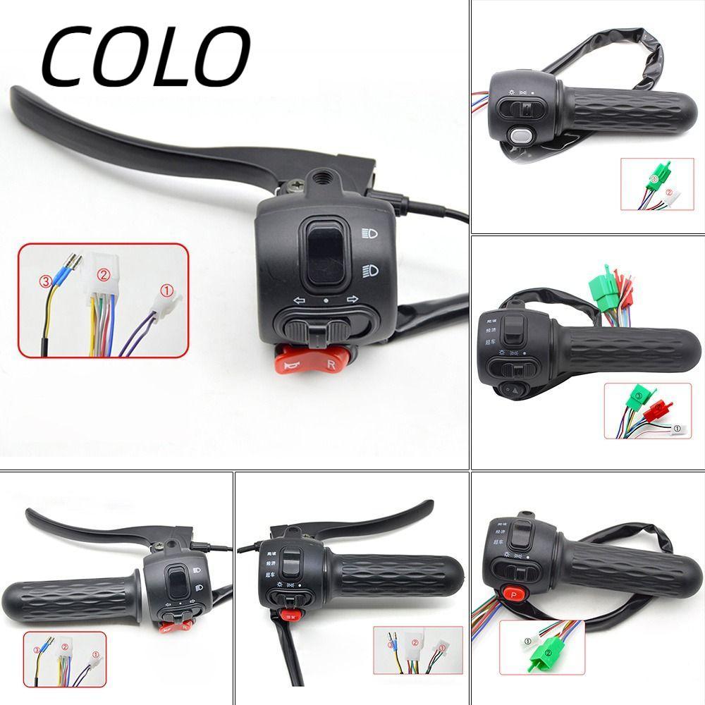 COLO Handle Seat ที่จับเบรคสีดําชิ้นส่วนรถยนต์ไฟฟ้าปุ่มสวิทช์แบบบูรณาการ