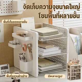 ชั้นวางของ A4 ถาดวางเอกสาร กล่องเก็บเอกสาร แผ่นวางของติดผนัง วางเรียงซ้อนเป็นชั้นได้ ใส่ A4 ได