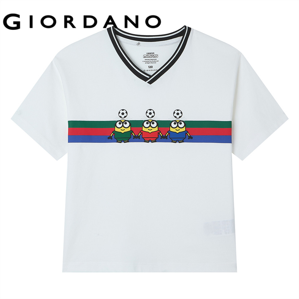 GIORDANO تيشيرت أطفال Minions World Cup — صورة 5