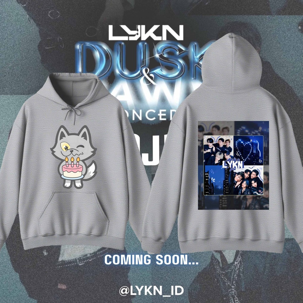 DUSK & DAWN LYKN Concert Hoodie | Limited Tour Merch เสื้อฮู้ด LYKN สตรีทแฟชั่น
